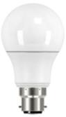 LED household style lightbulb with an opalfinish and a bayonet cap fitting