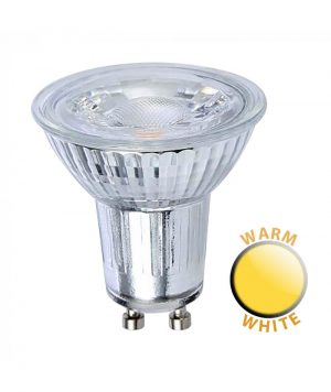 LED 5W GU10 downlighter lamp in warm white