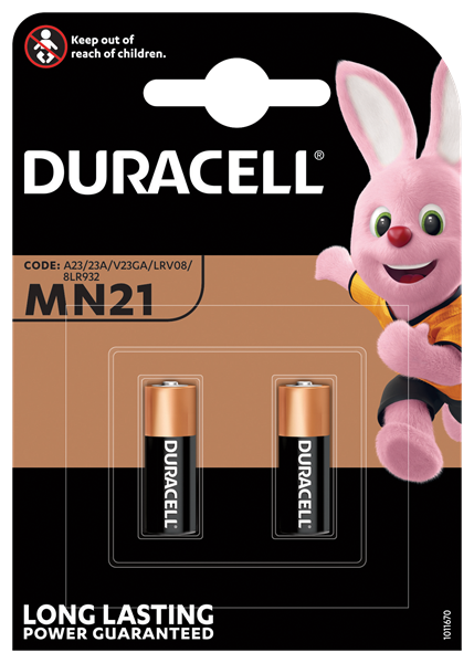 Twinpack of Duracell Batteries MN21