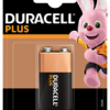 One, PP3, 9 volt Duracell Power Plus alkaline battery