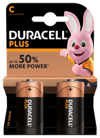 Duracell C Power Plus batteries Twin Pack