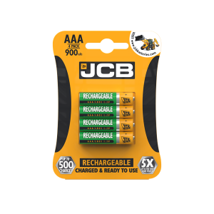 JCB AAA 900mAh Rechargeable batteries