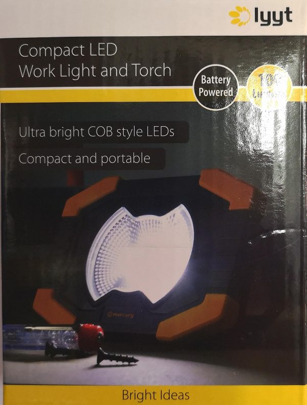 A useful Compact LED Worklight Torch 3 x AA batteries included