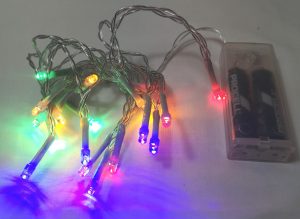 20 Multicolour LED Battery operated LED string lights