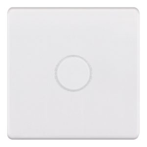 1 Gang LED Dimmer Switch in white for LED Lamps