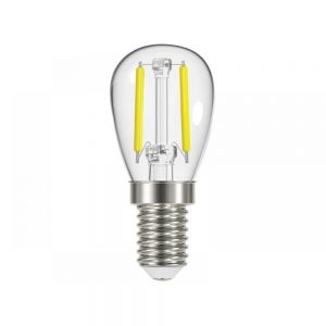 Clear glass Pygmy lightbulb 2W LED filaments & E14 cap